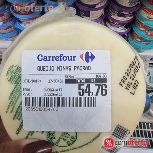 Queijo Minas Padrão - Kg