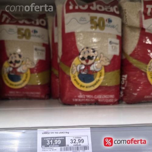 Arroz Branco Tio João Tipo 1 - 5kg