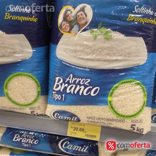 Arroz Branco Camil Tipo 1- 5kg