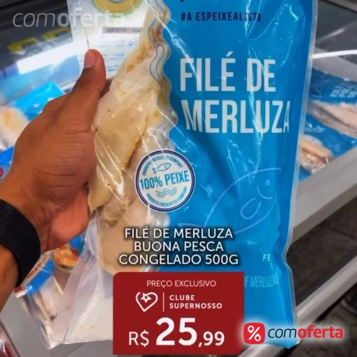 Peixe - Filé De Merluza 500g
