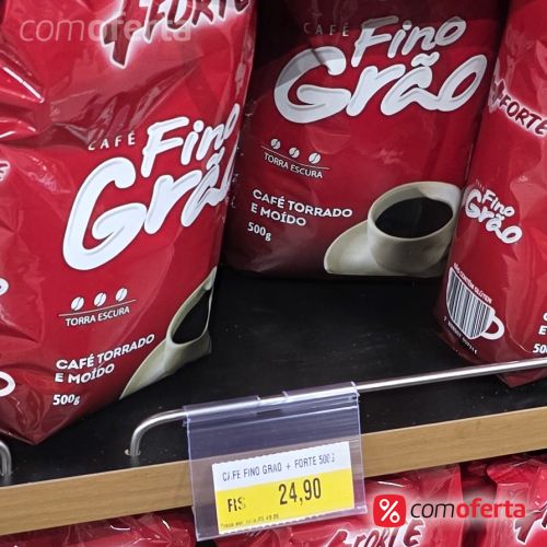 Café + Forte Fino Grão 500g