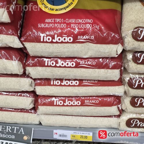 Arroz Branco Tio João Tipo 1 - 5kg
