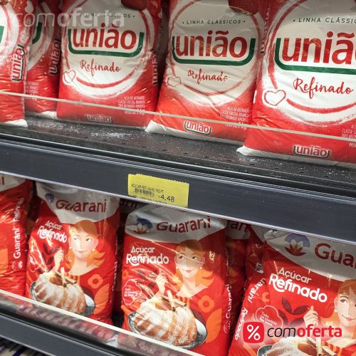 Açúcar Refinado União Pacote 1kg