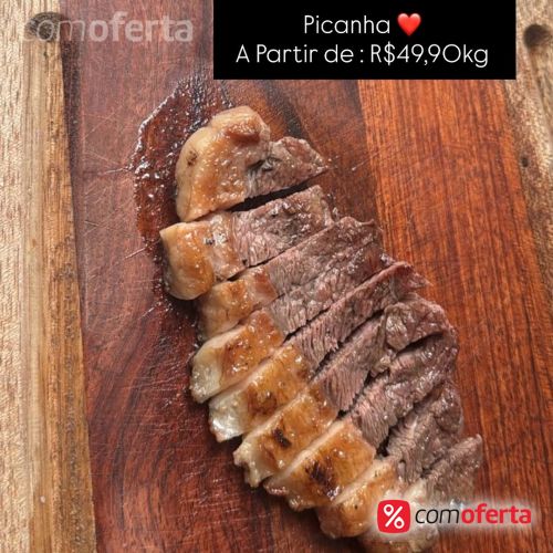 Picanha Bovina Fatiada - Kg