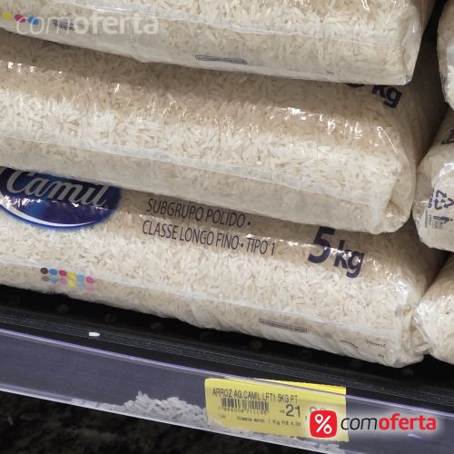 Arroz Branco Camil Tipo 1- 5kg