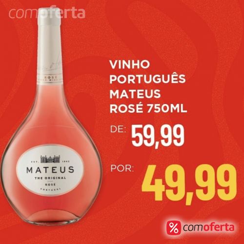 Vinho Português Mateus Rosé Fino Seco 750ml