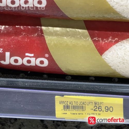 Arroz Branco Tio João Tipo 1 - 5kg