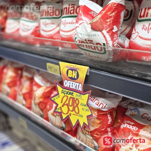 Açúcar Refinado União Pacote 1kg