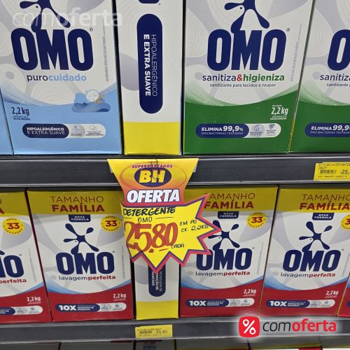 Detergente em Pó Omo Lavagem Perfeita - 2,2 kg