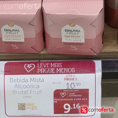 Bebida Mista Brutal Fruit Spritzer 275ml