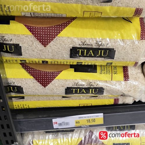 Arroz Branco Tia Jú Tipo 1 - 5kg