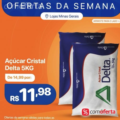 Açúcar Cristal Delta 5kg