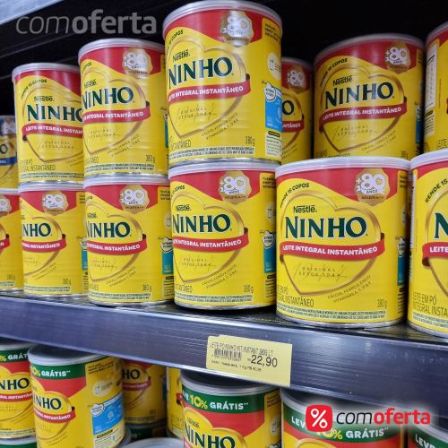 Leite em Pó Nestlé Integral Instantâneo NINHO Forti+ 400g