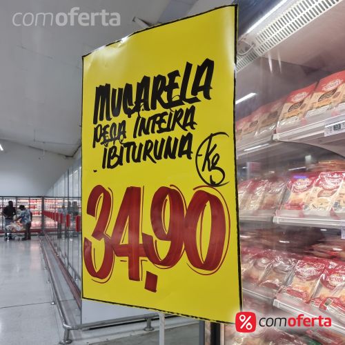 Queijo Mussarela Peça Pedaço Kg