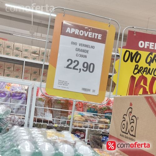 Ovos Vermelhos Pente 30 Unidades