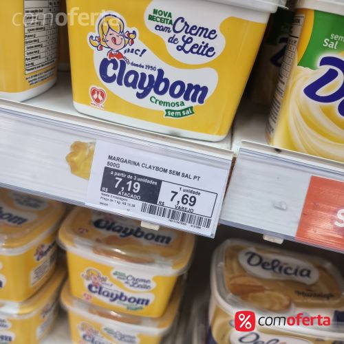 Margarina Claybom Com Sal 500g