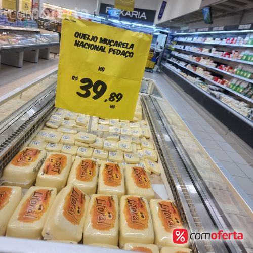 Queijo Mussarela Peça Pedaço Kg