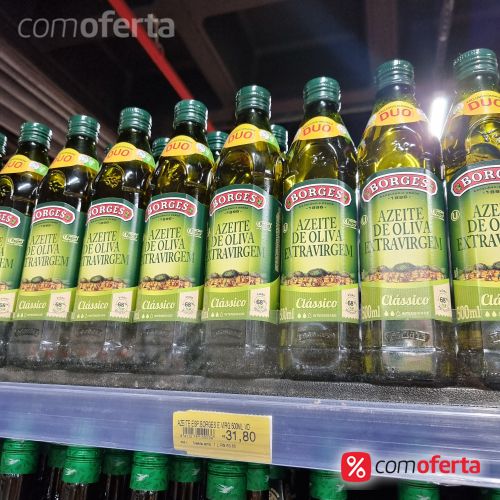 Azeite Espanhol de Oliva Extra Virgem Borges Vidro 500ml