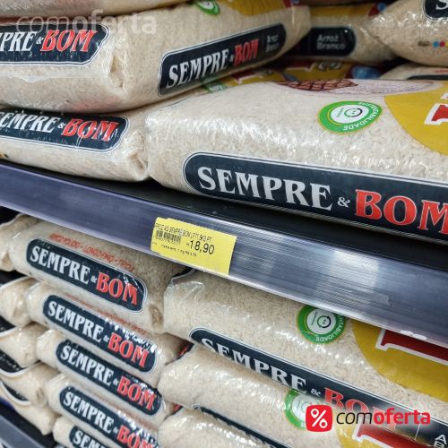 Arroz Branco Bom no Prato Tipo 1- 5kg
