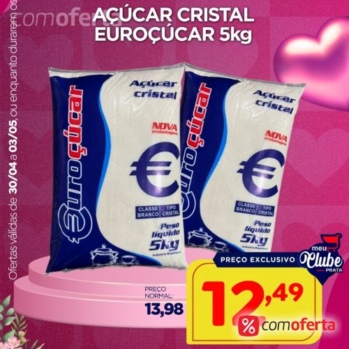 Açúcar Cristal Euroçucar 5kg