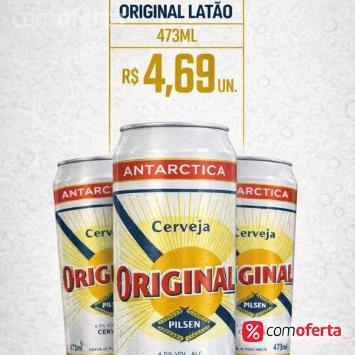 Cerveja Antarctica Original 473ml Latão