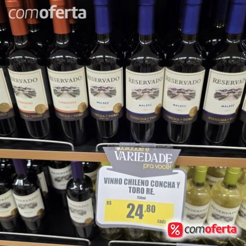 Vinho Chileno Concha Y Toro Reservado 750ml