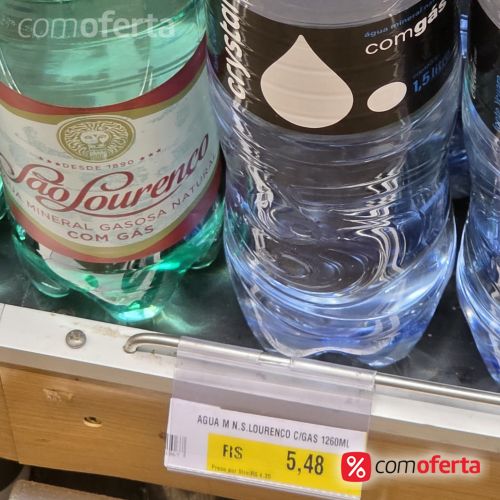 Água Mineral São Lourenço com Gás Pet 1.260ml