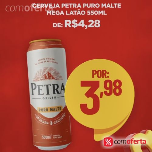 Cerveja Petra Origem Puro Malte 550ml - Mega Latão