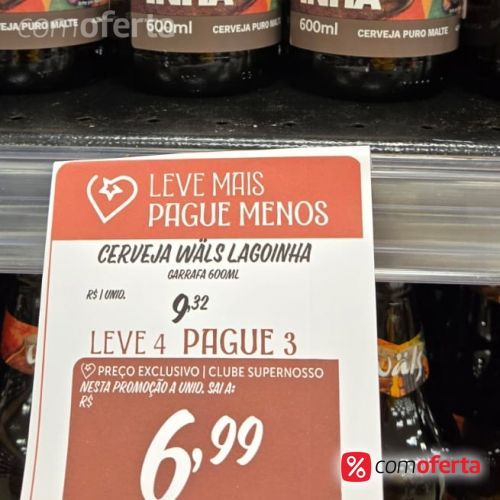 Cerveja Wals Copo Lagoinha 600ml