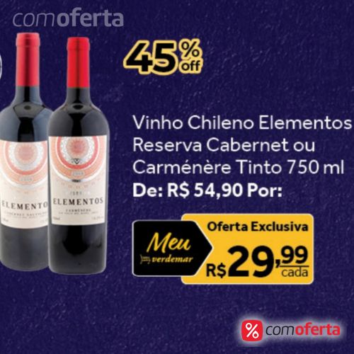 Vinho Chileno Elementos - 750ml