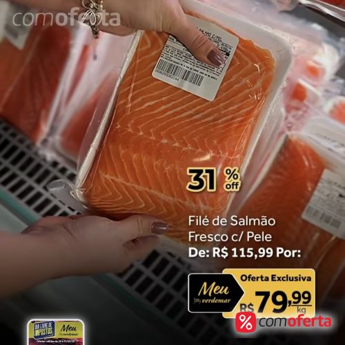 Peixe Filé de Salmão - Kg