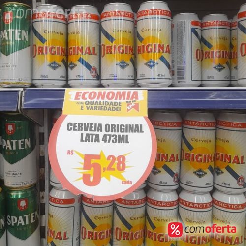 Cerveja Antarctica Original 473ml Latão