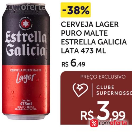 Cerveja Estrella Galicia - 473ml - Latão