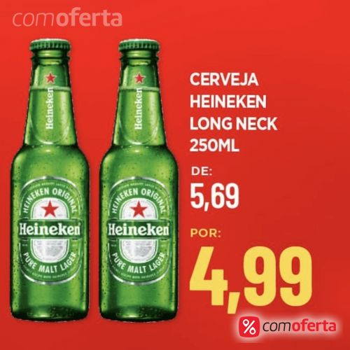 Cerveja Heineken 250ml Long Neck