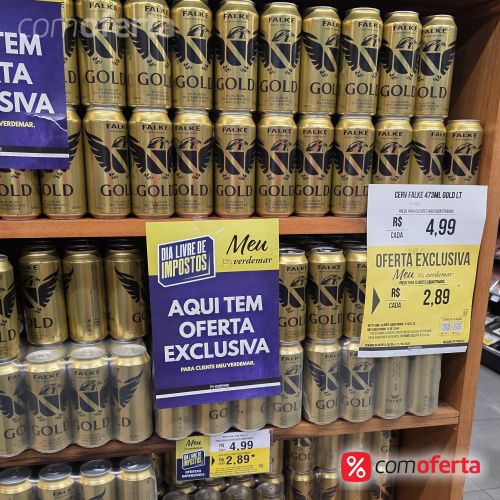 Cerveja Falke Gold 473ml  Latão