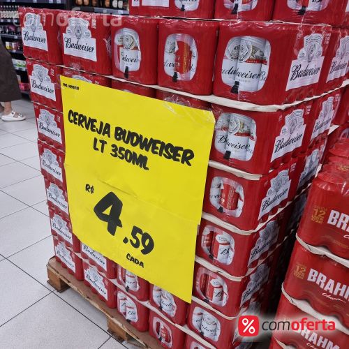 Cerveja Budweiser 350ml - Lata