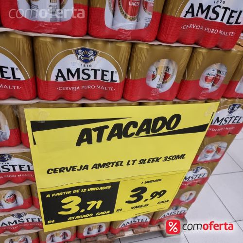 Cerveja Amstel Lager 350ml - Lata