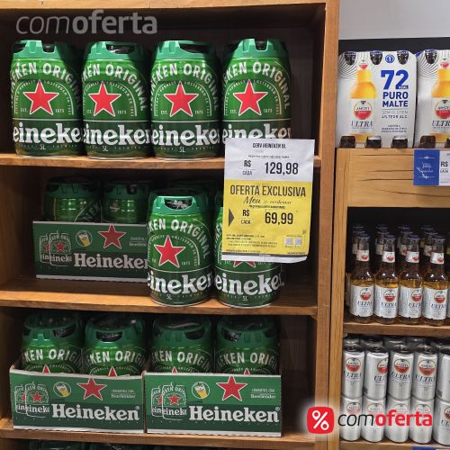 Barril Cerveja Heineken com 5 Litros