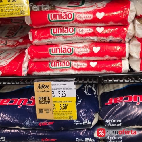 Açúcar Refinado União Pacote 1kg