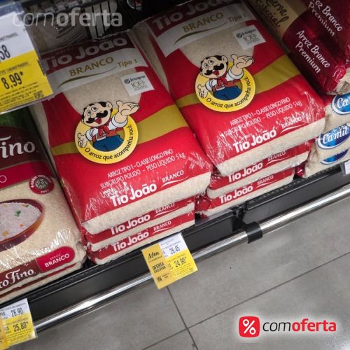 Arroz Branco Tio João Tipo 1 - 5kg