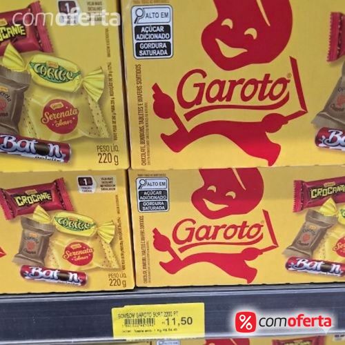 Caixa de Bombom Sortido Garoto 250g