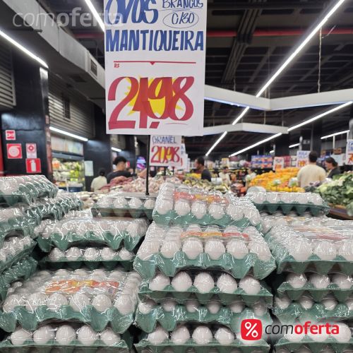 Ovos Brancos Pente 30 Unidades