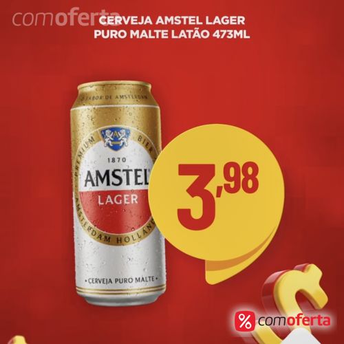 Cerveja Amstel Lager 473ml - Latão