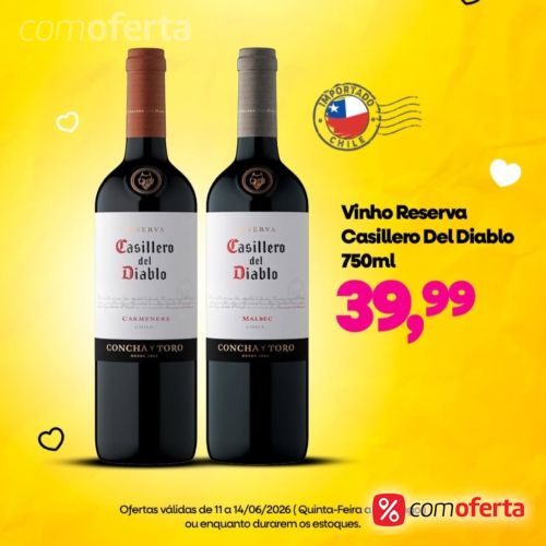 Vinho Chileno Casillero Del Diablo 750ml