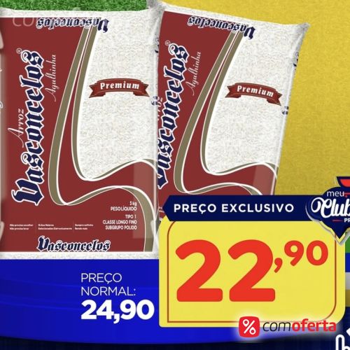 Arroz Branco Vasconcelos Tipo1 - 5Kg
