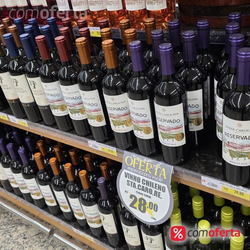 Vinho Chileno Santa Carolina Reservado 750ml