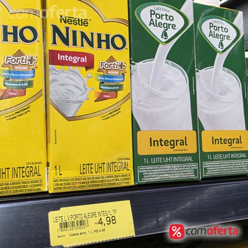 Leite Integral Porto Alegre 1 litro