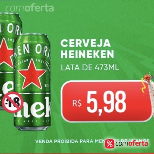 Cerveja Heineken 473ml - Latão