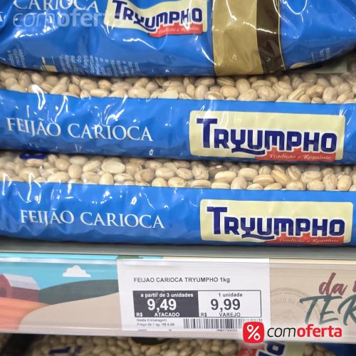 Feijão Carioca Tryumpho 1kg