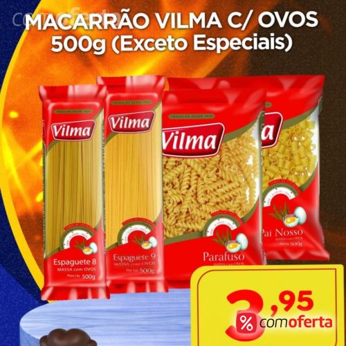Macarrão Vilma Com Ovos 500g